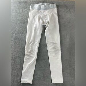 Nike Pro Dri-Fit Training Tights Unisex White Size Small Used, Knee Mark 25x25.5